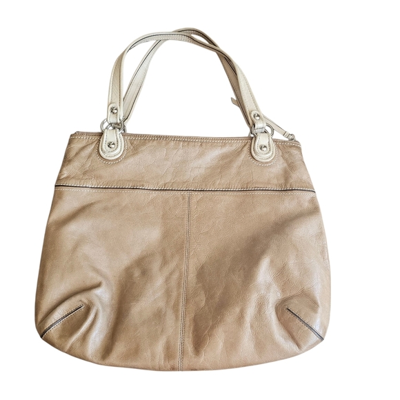 Y2k Vintage Coach Hampton Large Leather Purse Tote 18998 - Picture 4 of 11